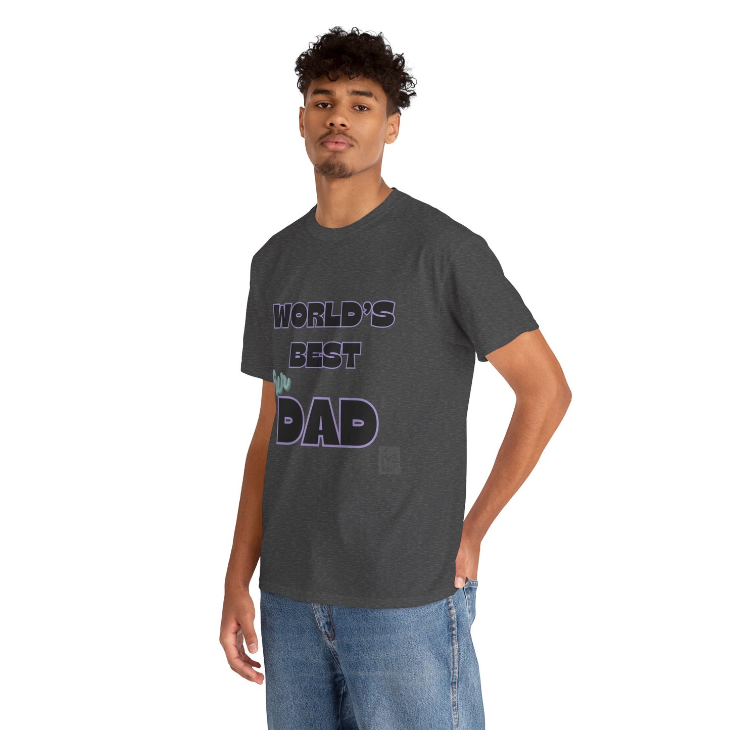 Word's Best Fur Dad Unisex Heavy Cotton Tee