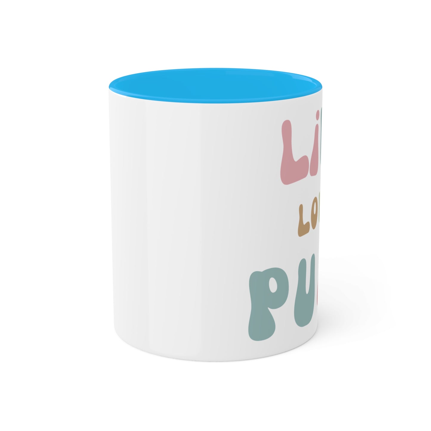 Live Love Purr Colorful Mugs, 11oz