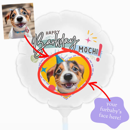 balloon-personalized pet birthday barkday mochi co dog cat lover gift