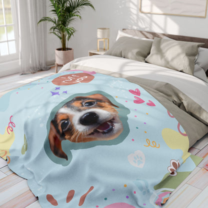 blanket personalized obsessed pet lover mochi co dog cat lover gift